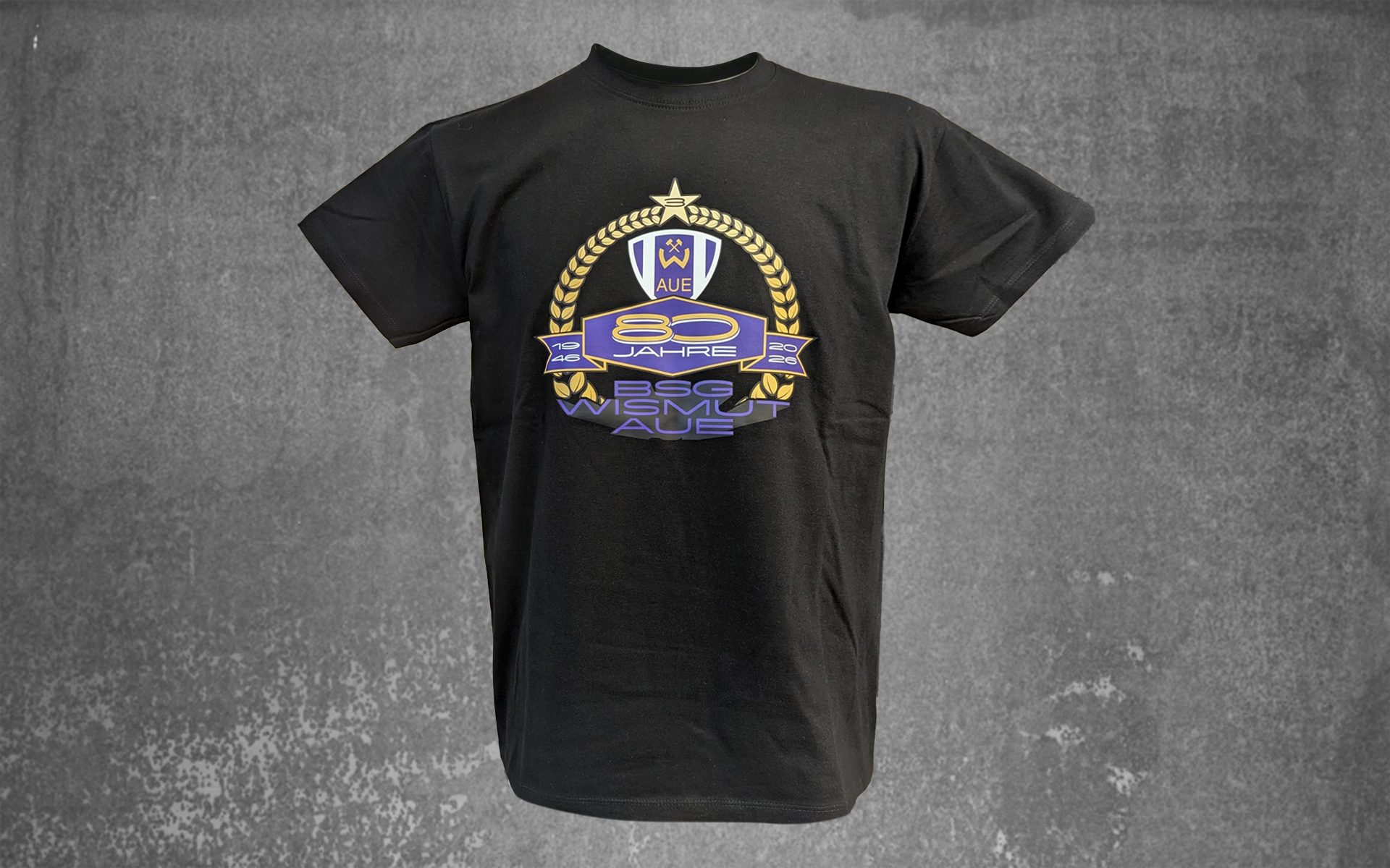 T-Shirt JUBILÄUM 80 JAHRE schwarz