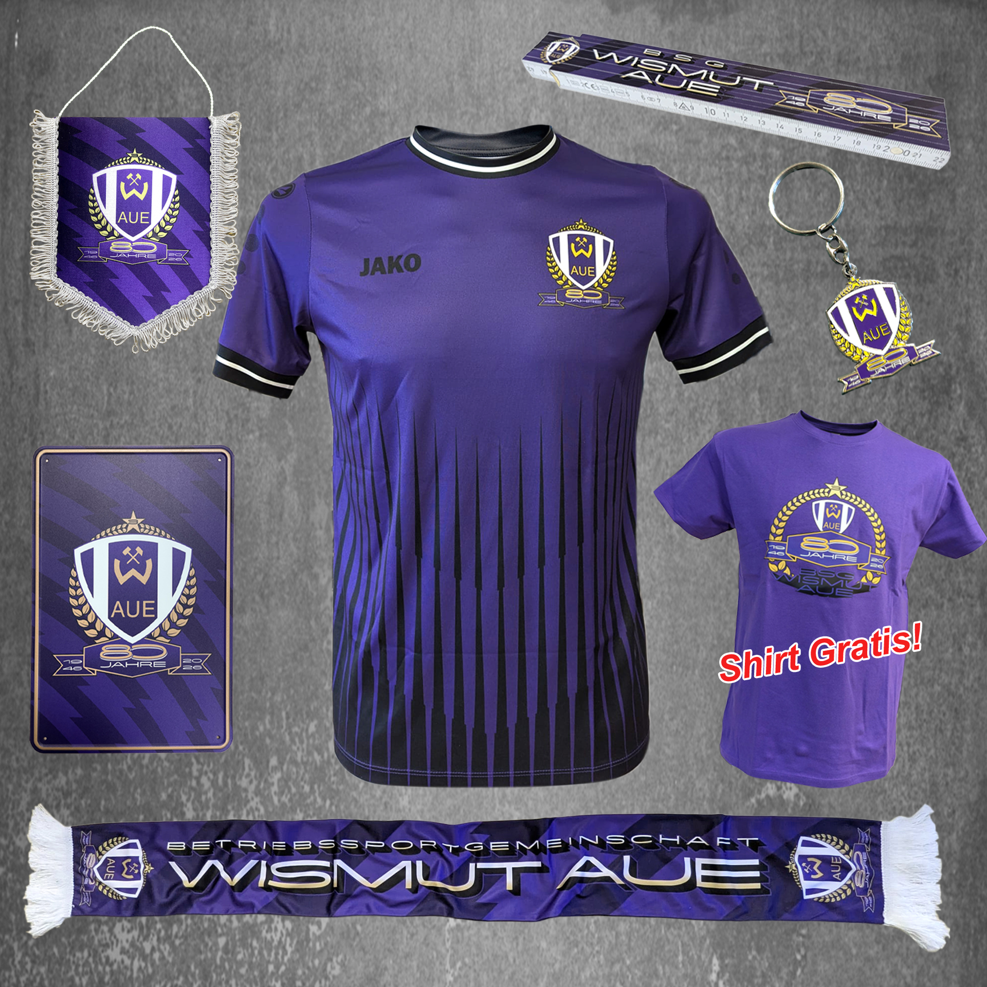 SET "80 JAHRE" mit GRATIS T-SHIRT